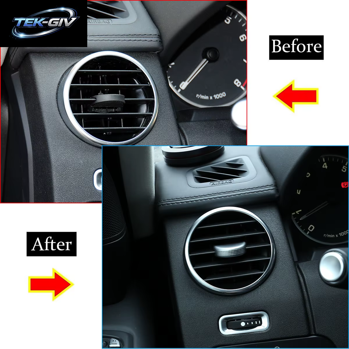 Für Land Rover Discovery 3/Entdeckung 4 2004-2016 Auto Dashboard Air-Klimaanlage Outlet Einstellung Stange Dekorative Abdeckung Trim