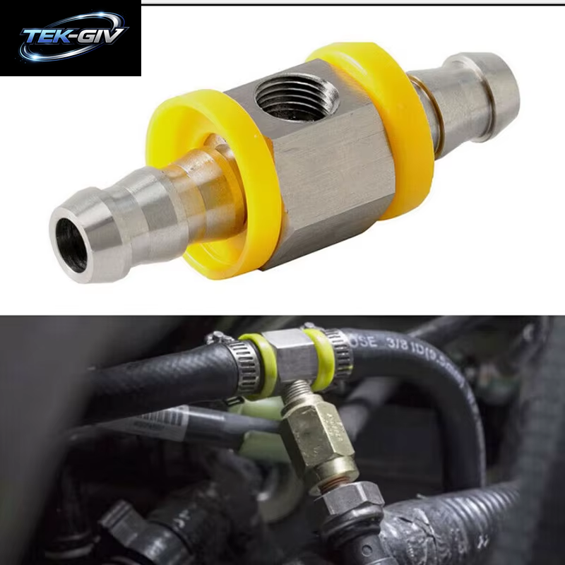 1/2 Zoll Kraftstoff Leitung Kraftstoffdruck-T-Anschluss Adapter Für Kraftstoff Manometer Sensor Autozubehör T-Fitting-Adapterst Ecker