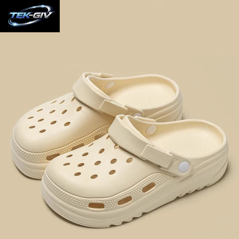 Frauen Hause Hausschuhe Garten Clogs Schuhe Männer Sandalen Flip-Flops Sommer Outdoor Paar Strand Slipper Geschlossene Zehe Rutschfeste Sandalen