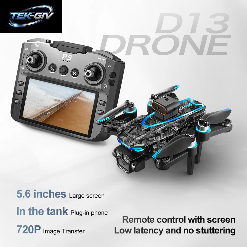 Lenovo D13 Gps-Drohne, 8K, Dreifachkamera-Antenne, HD, Optischer Fluss, Intelligente Hindernisvermeidung, Faltbarer Bürstenloser Motor, Vr-Drohne