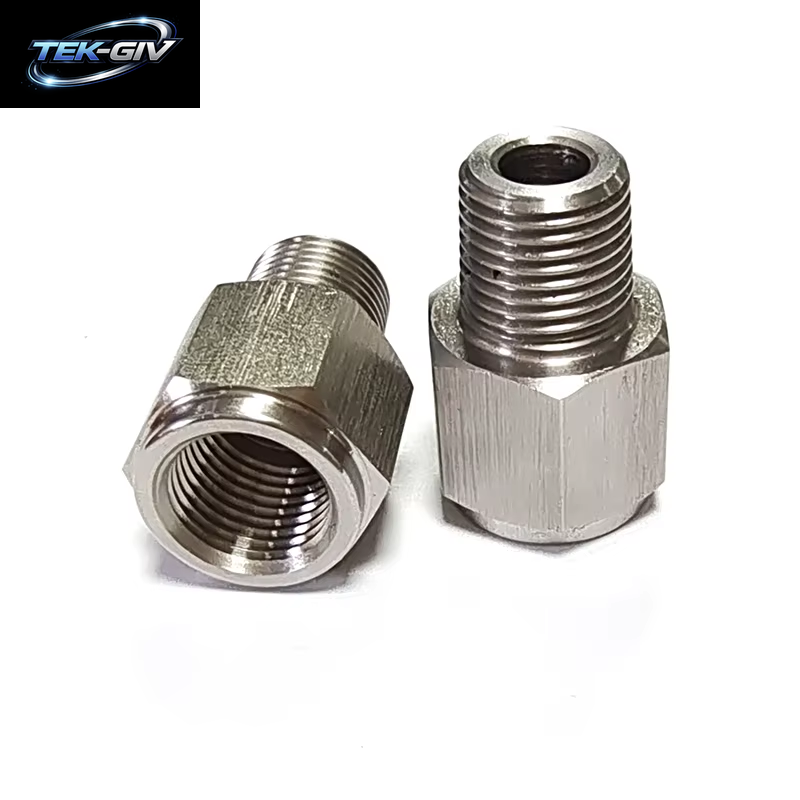 1/8" Npt-Stecker Auf M10X1,0 Innengewinde, Edelstahl-Öldruckmanometer-Aufnahmeadapter