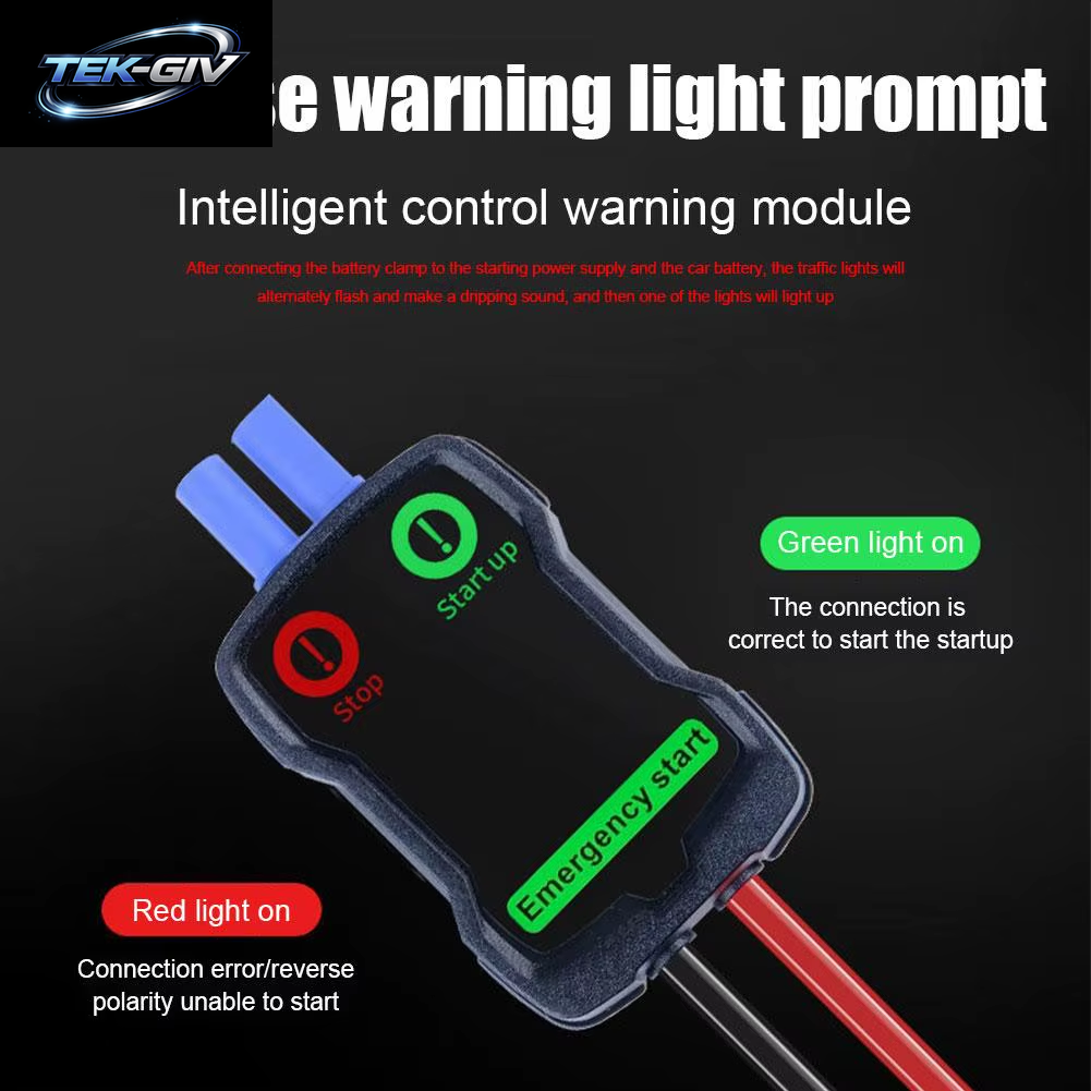 12V Auto Notfall Jumper Kabel Clip Intelligente Clamp Booster Smart Batterie Clips Starthilfe Mit EC5 Stecker Stecker Alligator