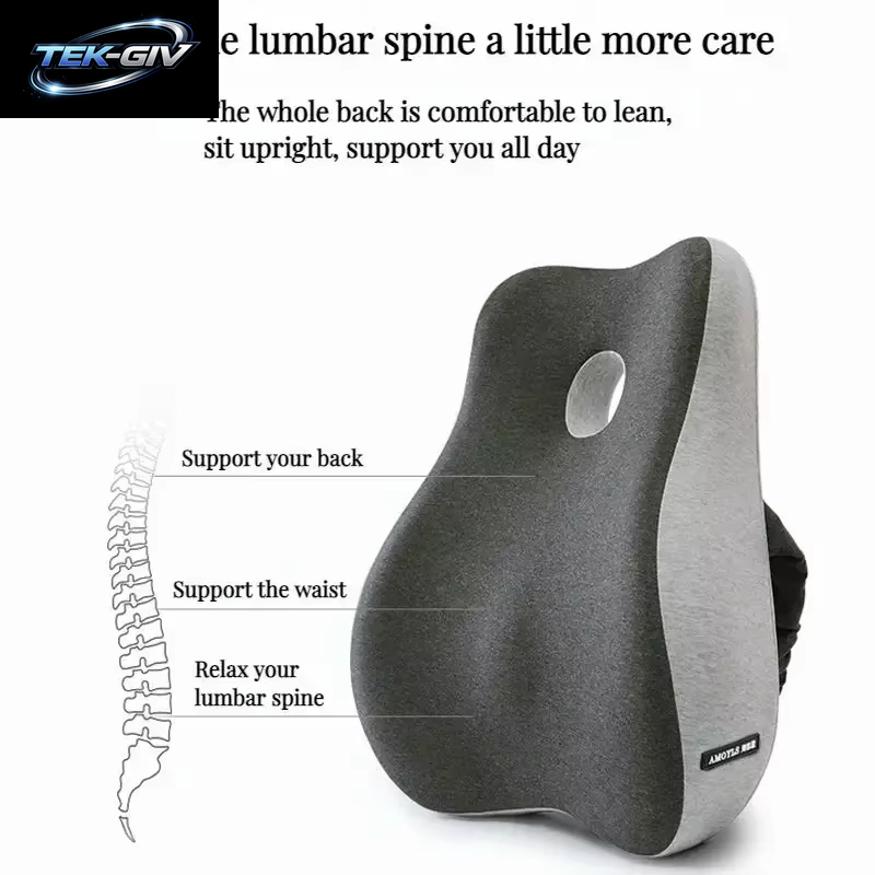 Memory Foam Bürostuhl Kissen Auto Sitz Unterstützung Taille Kissen Massage Lenden Orthopädische Kissen Gesäß Steißbein Kissen Zurück Pads