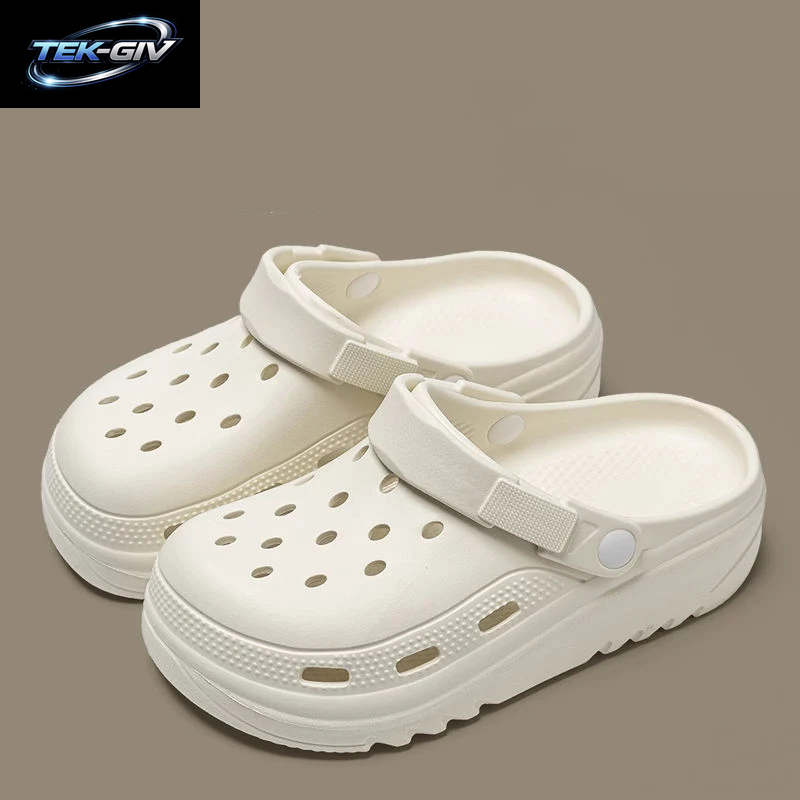Frauen Hause Hausschuhe Garten Clogs Schuhe Männer Sandalen Flip-Flops Sommer Outdoor Paar Strand Slipper Geschlossene Zehe Rutschfeste Sandalen