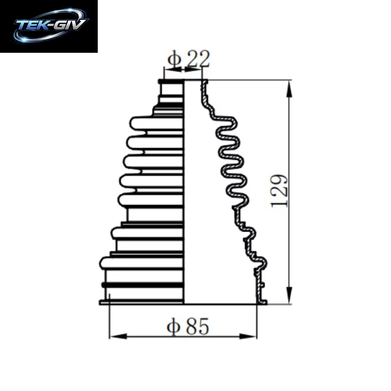 Universal Split CV Boot Kit Antriebswelle Dehnbare Gummi Äußere Gamaschen Einfache Passform Mit Clips Cv Boot Zangen Auto Zubehör