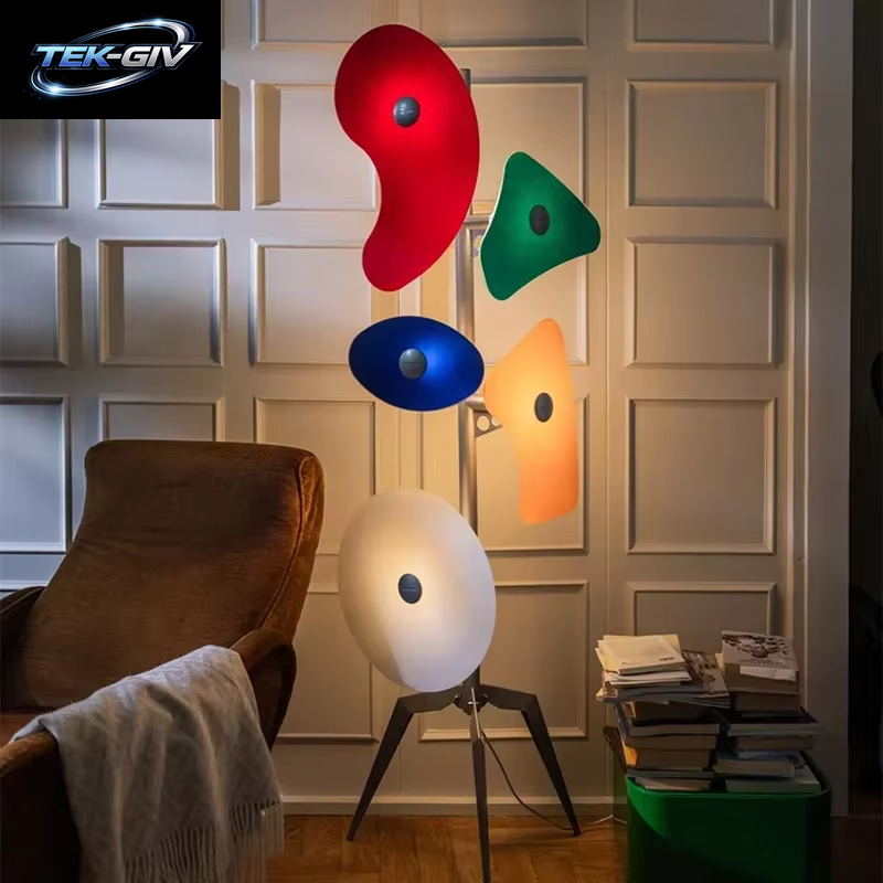 Skandinavische Stehlampe Kreative Led-Farblicht Acryl Orbitallampe Designer Kawaii Lampe Wohnzimmer Schlafzimmer Ecksofa Licht