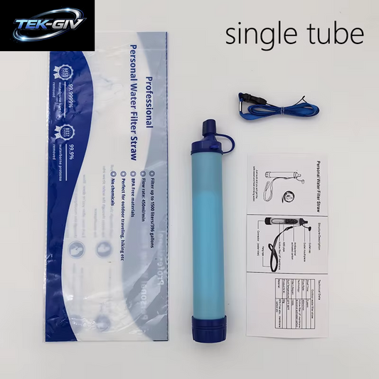 Outdoor Mini Wasserfilter Stroh Camping Reinigung Tragbarer Wanderwasserreiniger Für Überleben Oder Notfallbedarf