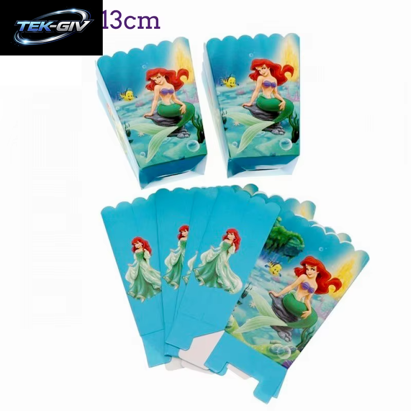 Die Kleine Meerjungfrau Geburtstag Party Dekoration Prinzessin Ariel Papier Serviette Teller Tasse Tischdecke Luftballons Kinder Baby Shower Supplies