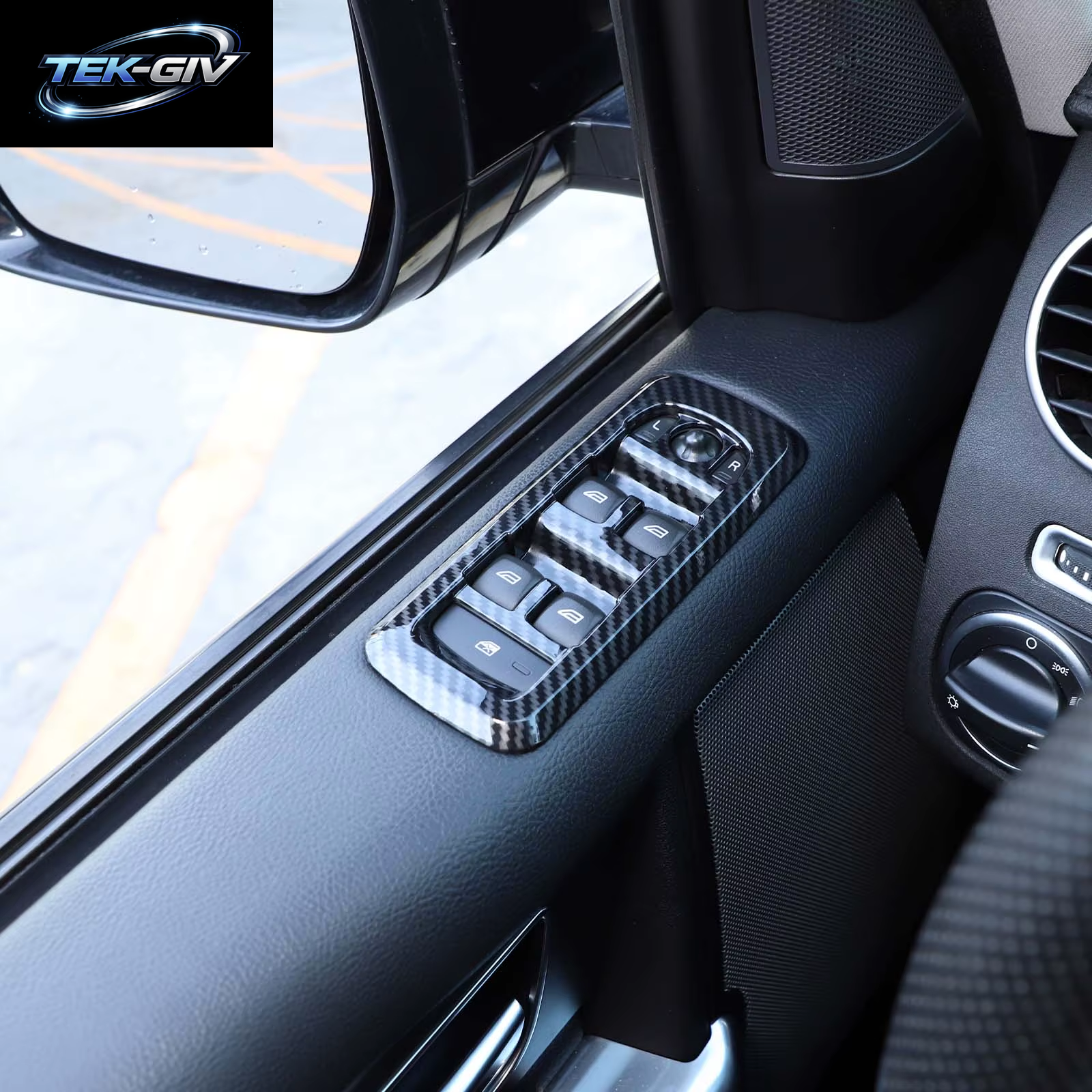 ABS Carbon Auto Fensterheber Schalter Taste Panel Abdeckung Trim Für Land Rover Discovery 4 2010-2016 Für Range Rover Sport 2010-2013