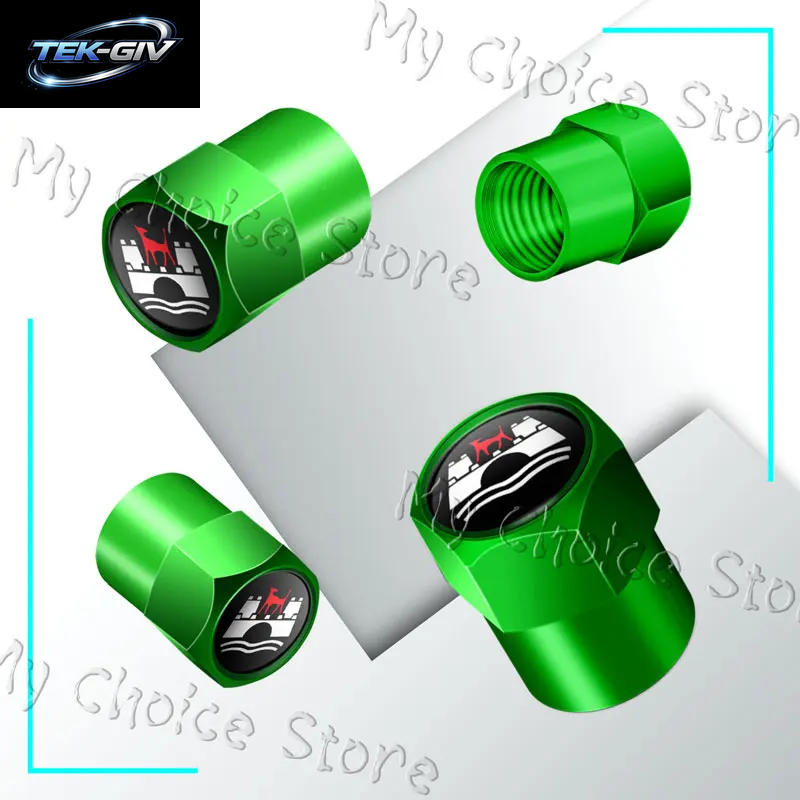 4 Stücke Wolfsburg Edition Emblem Auto Ventilkappen Rad Reifen Luftreifen Vorbau Schutzhülle Für VW Golf Mk5 Passat Jetta Tiguan Polo