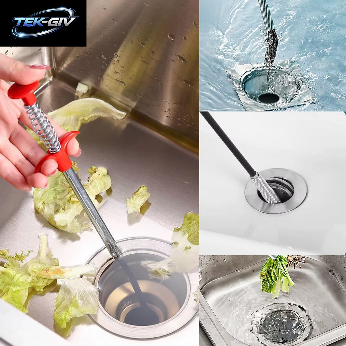 Drain Snake Clog Remover Tool 35/63/79 Zoll, Flexibler Waschbecken-Abflussreiniger Für Toilette, Kanalisation, Dusche, Küche, Badezimmer, Badewanne