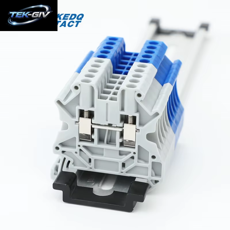 10 Stück UT 2,5 Din-Schienenklemmenblock 0,14–2,5 Mm2 Innensechskantschraube Installation 26–12 AWG Kupfer Verzinnter Drahtverbinder UT2.5