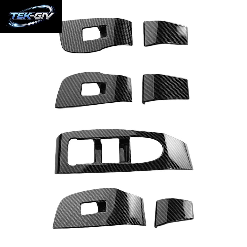 ABS Auto Innentür Armlehne Panel Fenster Schalter Lift Tasten Abdeckung Trim Für Mazda 3 Limousine Fließheck CX-30 2020-2023 LHD