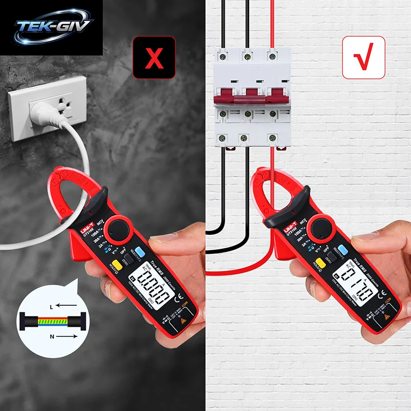 UNI-T UT210E UT210D Digitales Zangenamperemeter AC/DC Amperemeter Zangenmessgerät NCV True RMS Zangenmultimeter Hvac-Werkzeuge Elektriker-Multitester