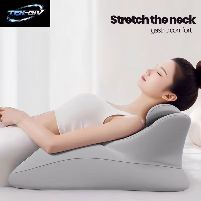 Mehrzweck-Keilkissen Aus Memory-Schaum, Ergonomisches Bauchlagekissen, Lese- Und Schlafkissen Fürs Bett, Abnehmbar