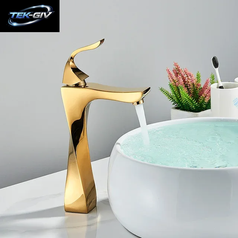 Neue Design Becken Wasserhahn Schwarz Und Chrom Waschbecken Wasserhahn Einzigen Griff Becken Wasserhähne Deck Waschen Heiß Kalt Mischbatterie Kran