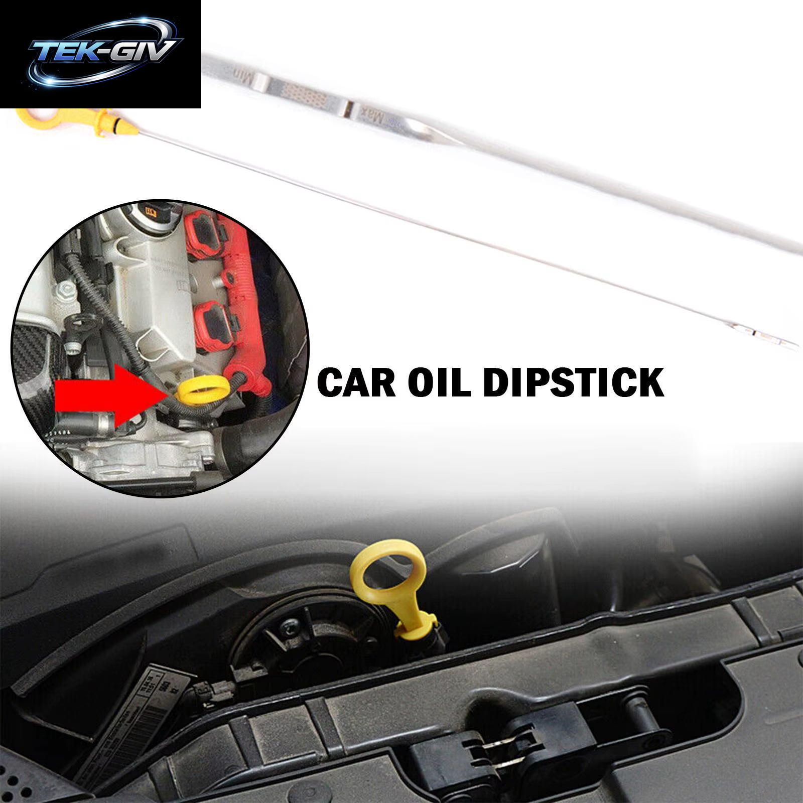 1Pc Auto Motor Ölmessstab Für Audi A4 A5 Für Magotan Auto Ersatz Teile Öl Gauge Ebene Dip Stick Repalcement