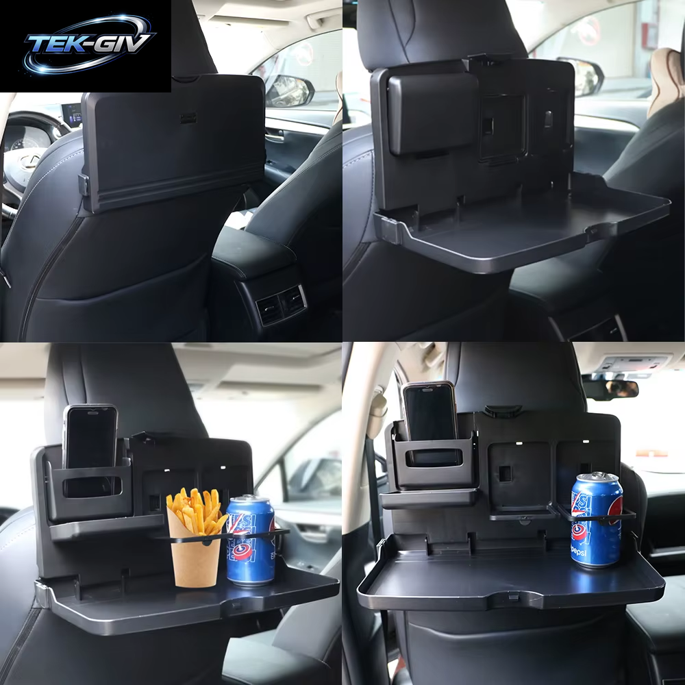 Auto Klappbare Lebensmittel Tasse Tablett Esstisch Getränke Halter Autozubehör Rücksitz Getränke Halter Auto Innenraum Lager Regal