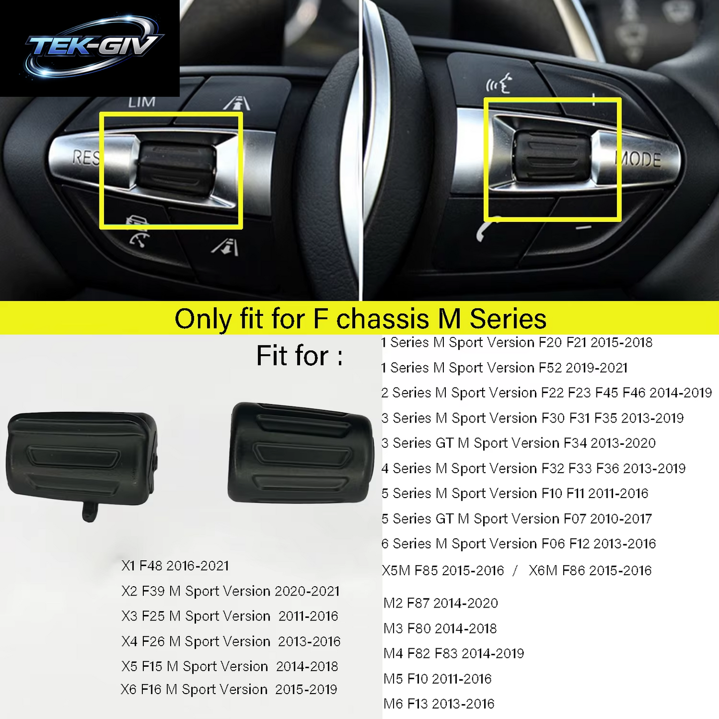 Schwarz Auto Multi-Funktion Lenkrad Control Knob Taste Für BMW 3 4 5 GT 6 7 Serie F30 F35 F34 F36 F10 F11 F12 F07 F01 F02