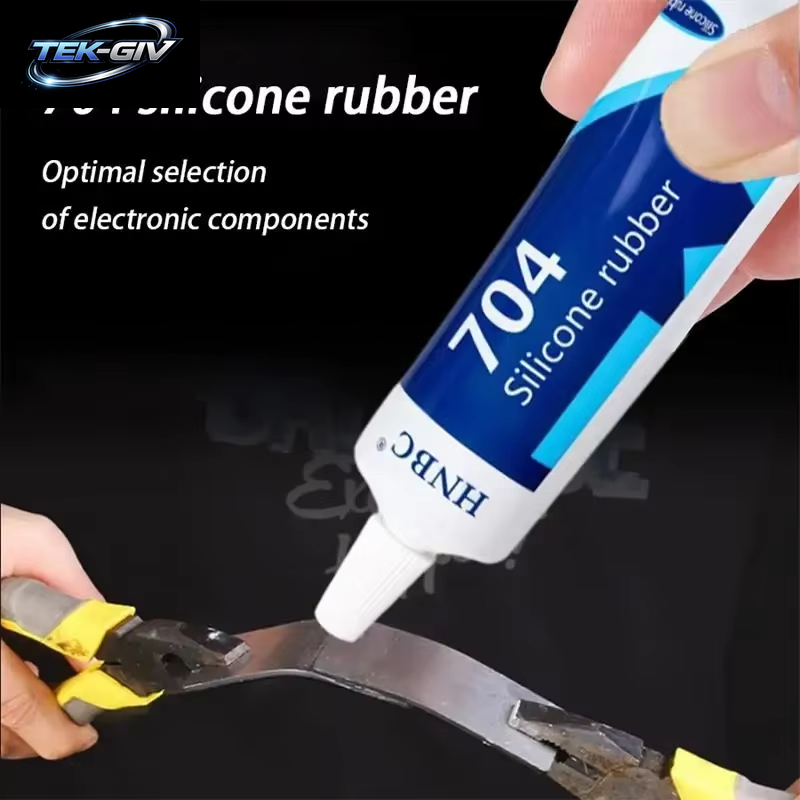 704, Hochtemperaturbeständiger, Elektronischer, Wasserdichter Isolierklebstoff Aus Silikonkautschuk, Starker, Hitzebeständiger Silikondichtungskleber