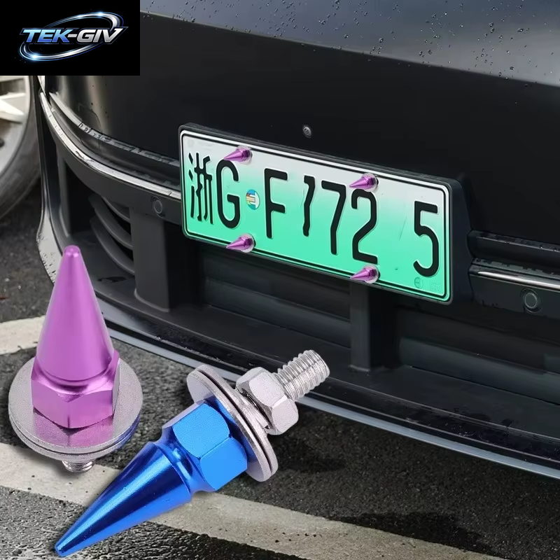 M6 Gewindespitzen Schraube Auto Modifizierte Befestigungselemente Kotflügel Unterlegscheibe Stoßstange Motorschrauben Nummernschild Schrauben Aus Aluminiumlegierung