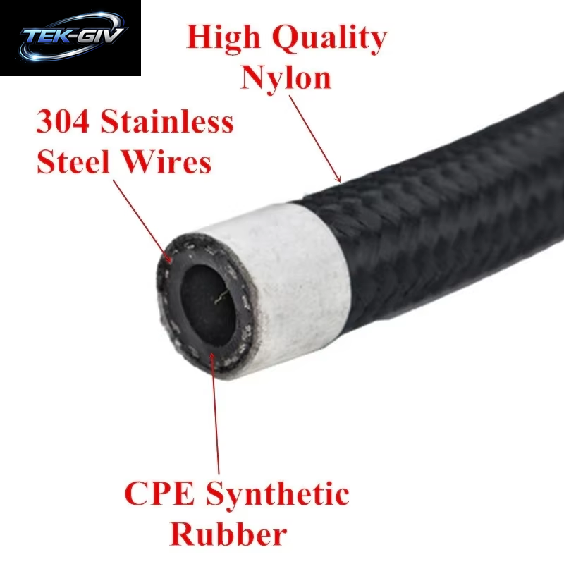 1 Meter AN4 AN6 AN8 AN10 AN12 AN16 AN20 Universal Auto Kraftstoff Schlauch Öl Gas Linie Nylon Stahl Geflochtene Kühler Brems Schlauch CPE Rohr