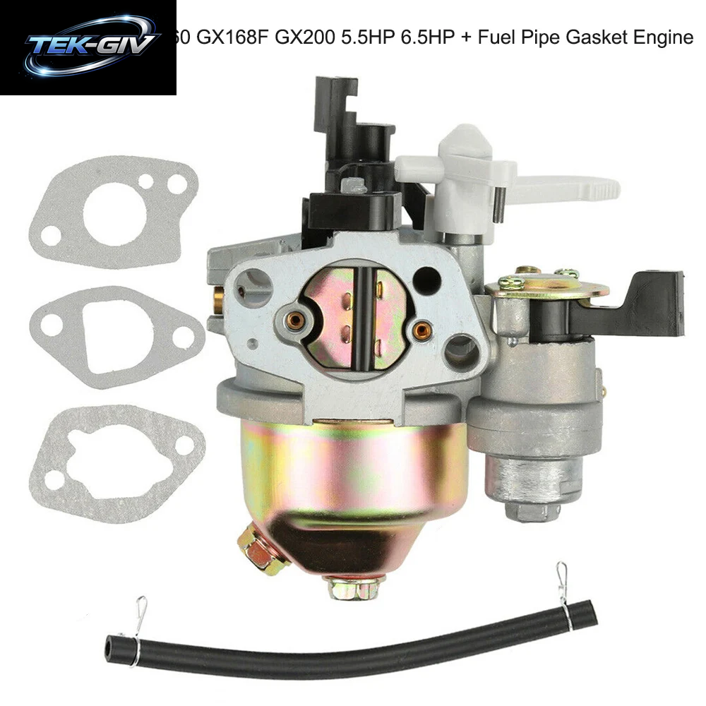 Motor Motor Vergaser Carb Fit Für Honda GX160 GX168F GX200 5,5 PS 6,5 PS + Kraftstoff Rohr Dichtung Motor Auto Zubehör