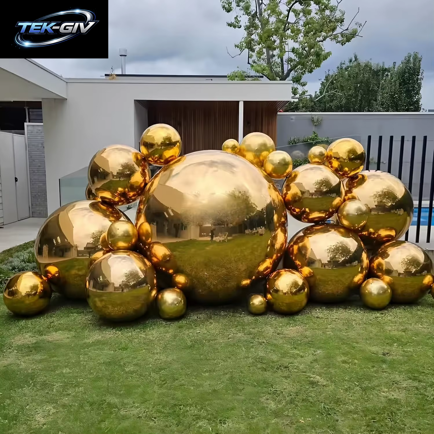 10-70 Zoll Gold 4D Runder Folienballon Riesige 4D Rot Silberfolie Helium Luftballons Für Geburtstagsfeier Hochzeit Babyparty Deocr Gl
