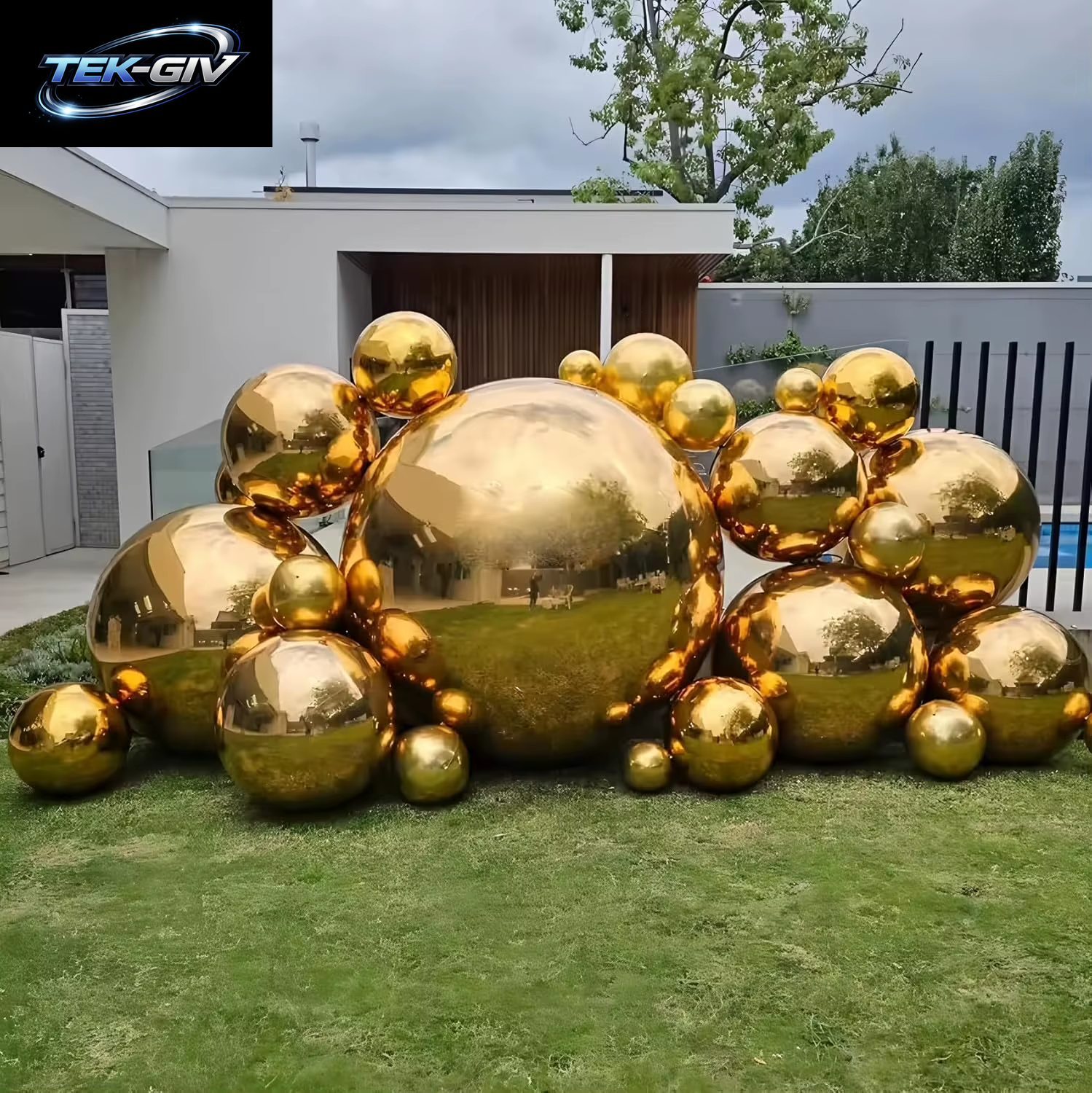 10-70 Zoll Gold 4D Runder Folienballon Riesige 4D Rot Silberfolie Helium Luftballons Für Geburtstagsfeier Hochzeit Babyparty Deocr Gl