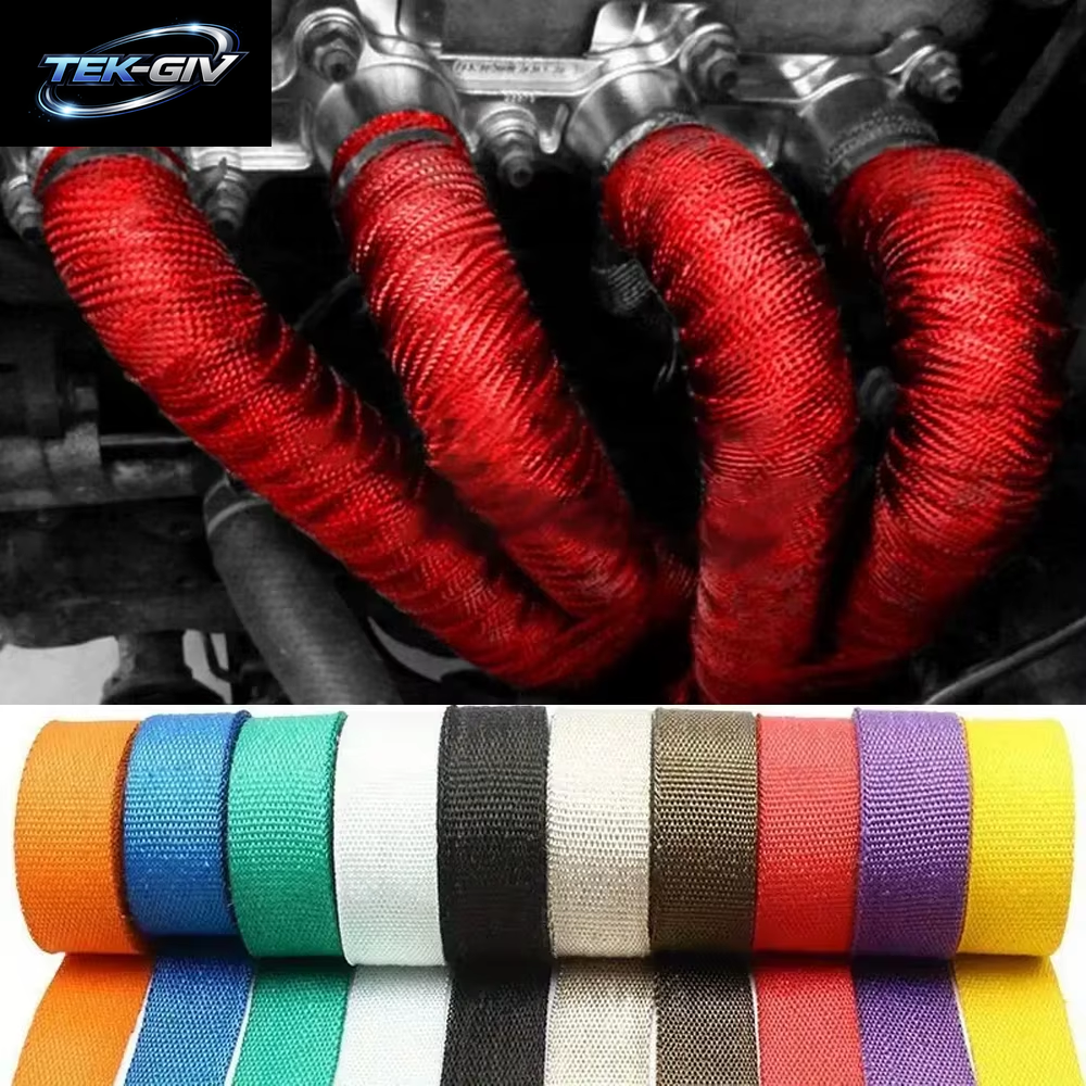 5 Cm * 1,5 M 2 "* 5 Ft 900-1200 Grad Temperatur Fiberglas Auspuff Header Wärme Wrap Band Wärmedämmung Rolle Beständig Rohr Band