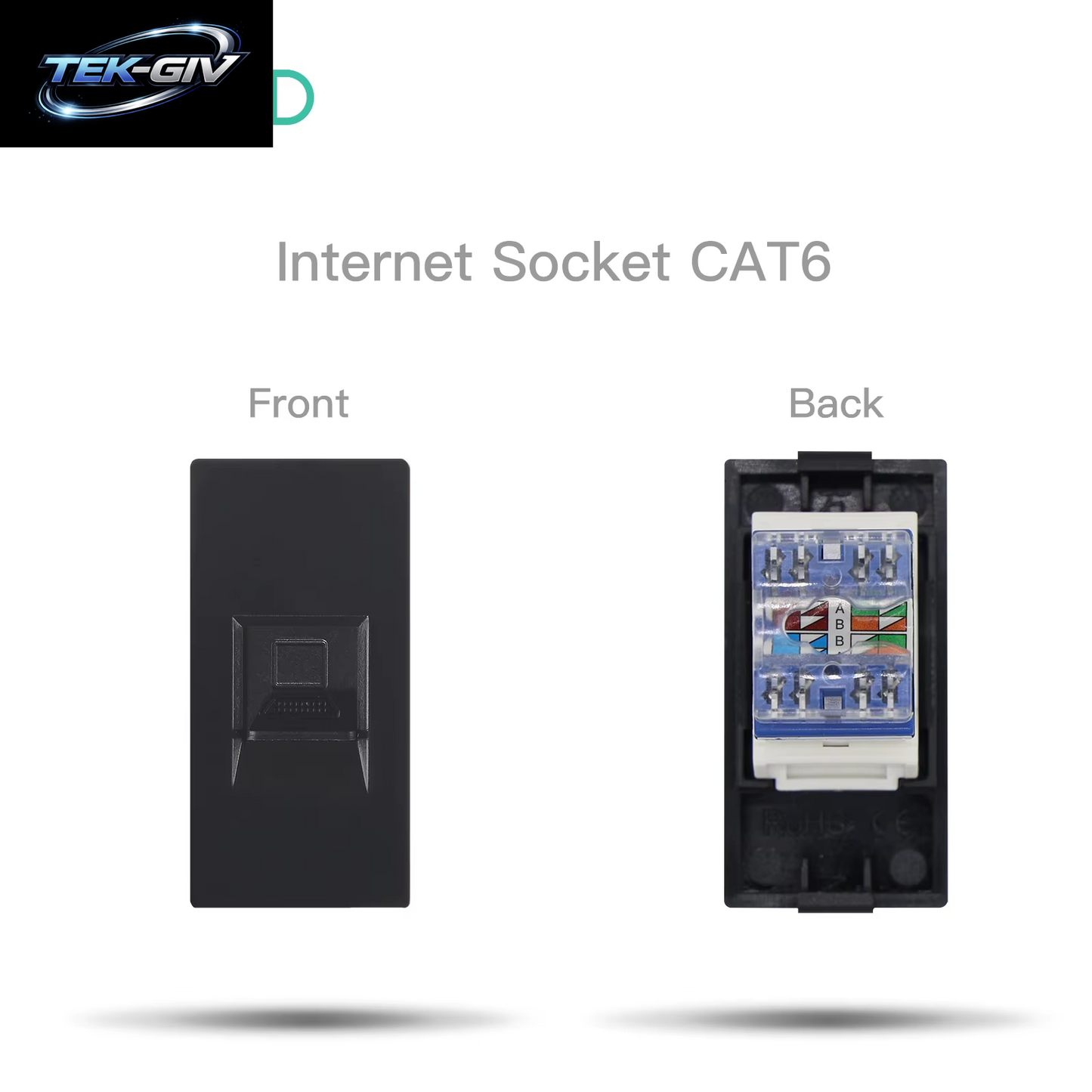 BSEED EU Standard Glas Steckdose Rahmen RJ45 PC CAT5 TV/ST HDMI Buchse Teile Steckdose Mit USB Typ-C Mechanische Taste Schalter