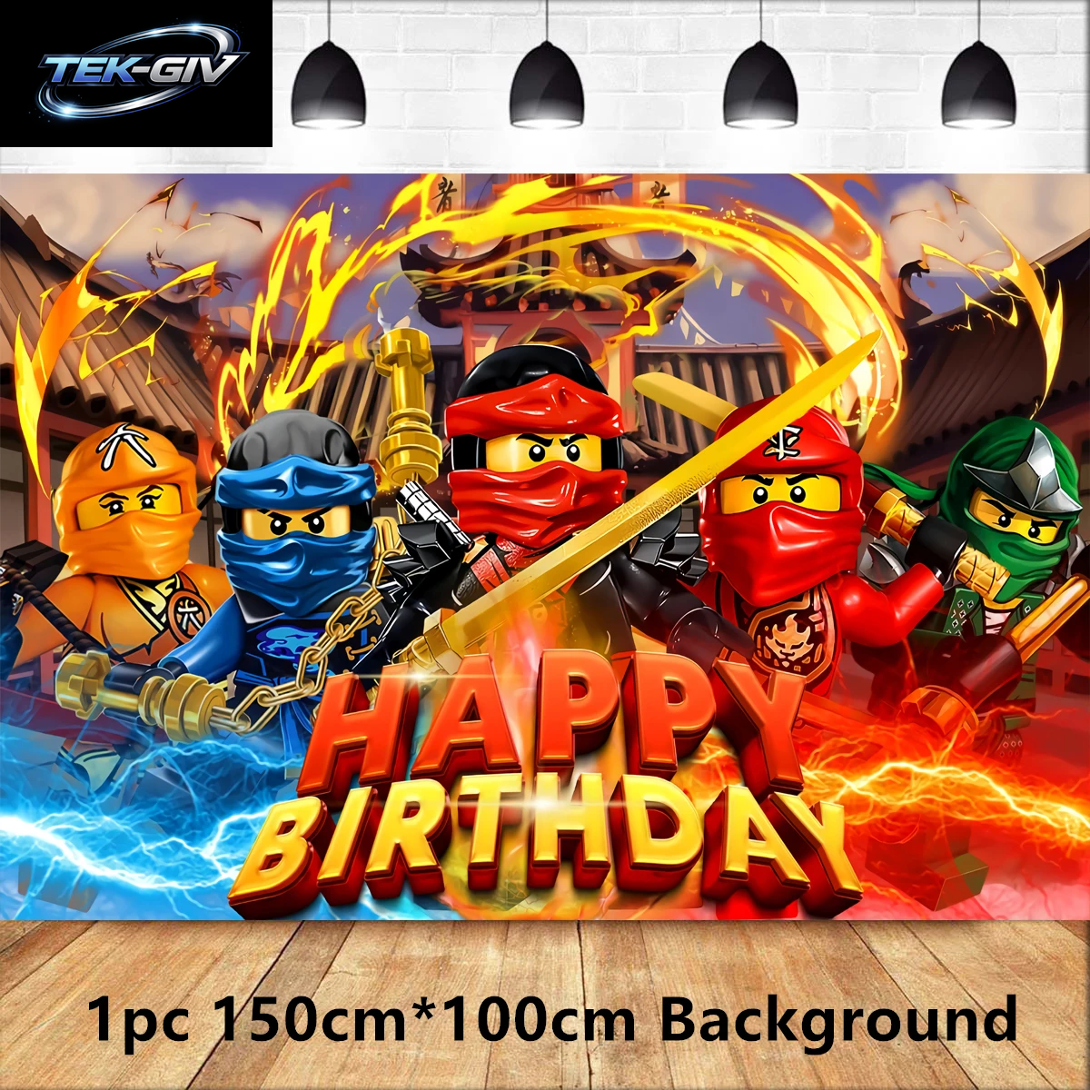Ninjaed Go Thema Luftballons Geburtstag Party Dekoration Lieferungen Baby Dusche Legoed Latex Ballon Hintergrund Banner Kuchen Topper Jungen