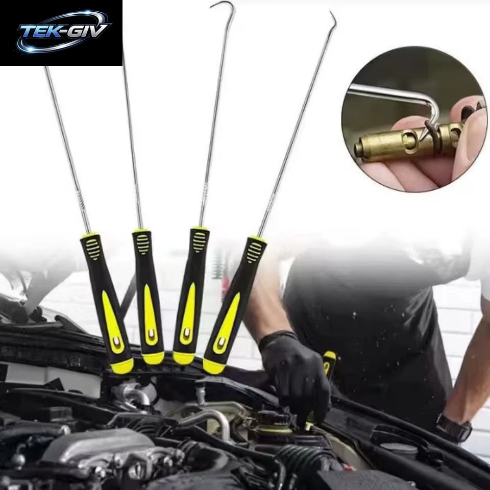 4 Stücke Pick Und Haken Set Auto Auto Öl Dichtung/O-Ring Dichtung Dichtung Pick Haken Puller Auto Wartung Werkzeuge Entferner Reifen Stein Reinigung