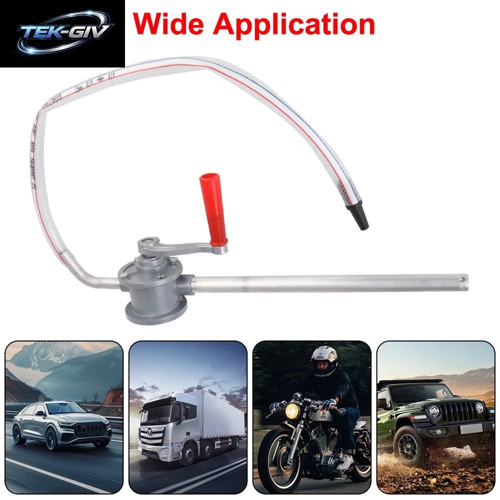 Siphon Sucker Transfer Gear Oil Injector Car-Styling ​ Manuelle Ölpumpe Handkurbel Werkzeuge Vakuum Handpumpen Mit Ölschlauch Aluminium