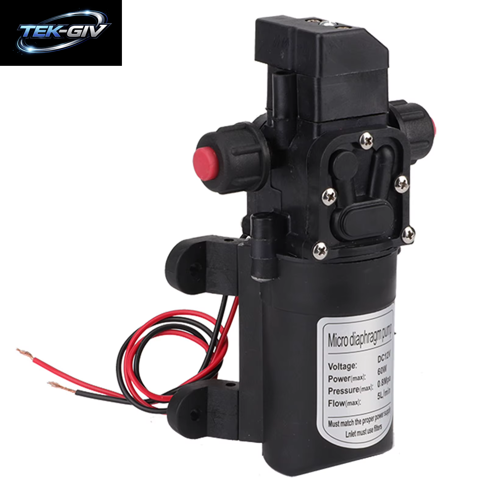 DC 12V Wasserpumpe Hochdruck 116Psi Selbst Ansaugendes Caravan Camping Boot