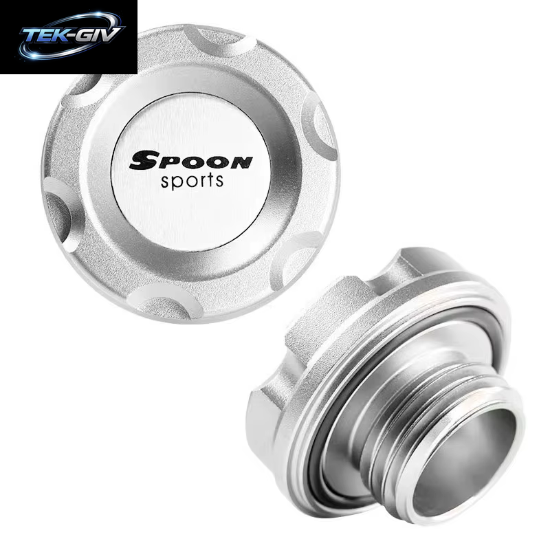 4Pc JDM Stil Kappe Tankdeckel Aluminium Löffel Öl Kappe Auto Modifizierte Gas Tank Kappe Auto Zubehör Kraftstoff Gas Tank Kappe Für H Civic