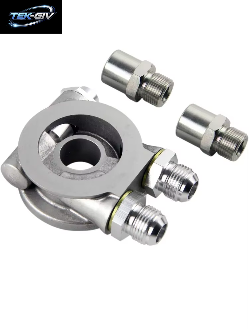 Aluminium AN8 AN10 Ölkühler Sandwich Platte Filter Adapter Turbo Thermostat Öl Sender Adapter