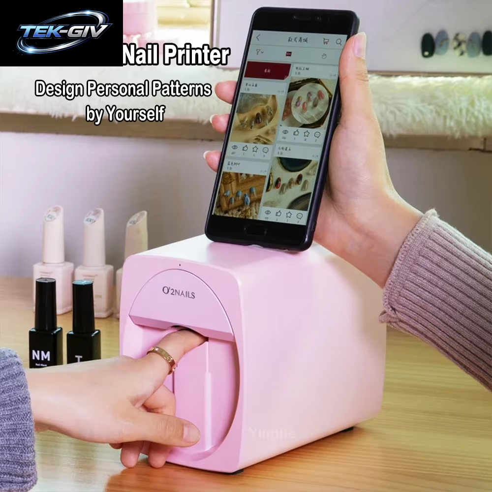 Smart 3D Mobile Nageldrucker M1 Muster Digital Nail Art Drucker Maschine DIY Tragbare H1 Nail Art Ausrüstung Vom Telefon