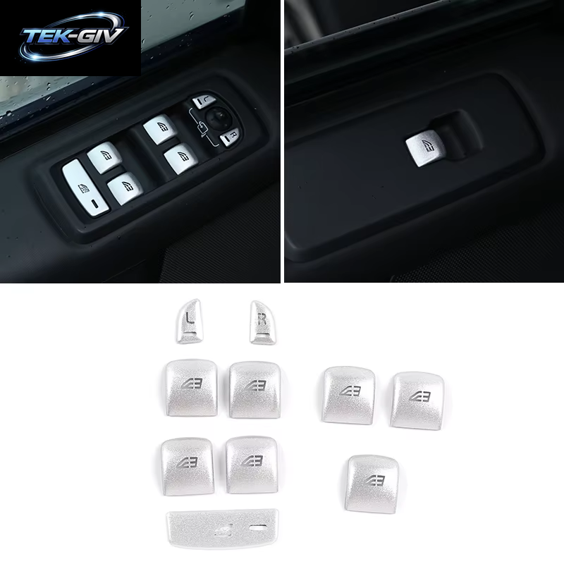 ABS Carbon Auto Fensterheber Schalter Taste Panel Abdeckung Trim Für Land Rover Discovery 4 2010-2016 Für Range Rover Sport 2010-2013