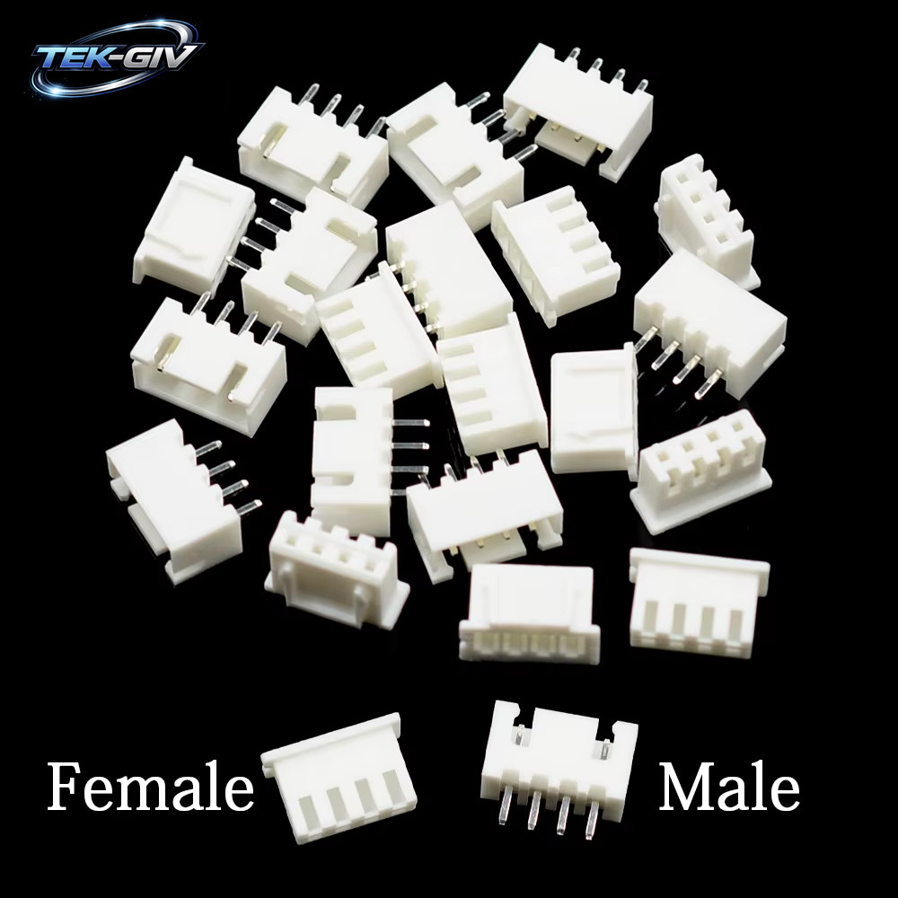 100 Stücke JST XH2.54 2/3/4/5 Pin Terminals Kunststoff Shell Stecker + Buchse Draht Stecker XH 2,54 2P 3P 4P 5P