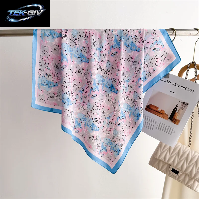 Luxus Neue Gedruckt Schals Frauen Seidenschal Frühling Und Sommer Blumen Dekorationen Kleine Krawatten Haarbänder Taschen Großhandel