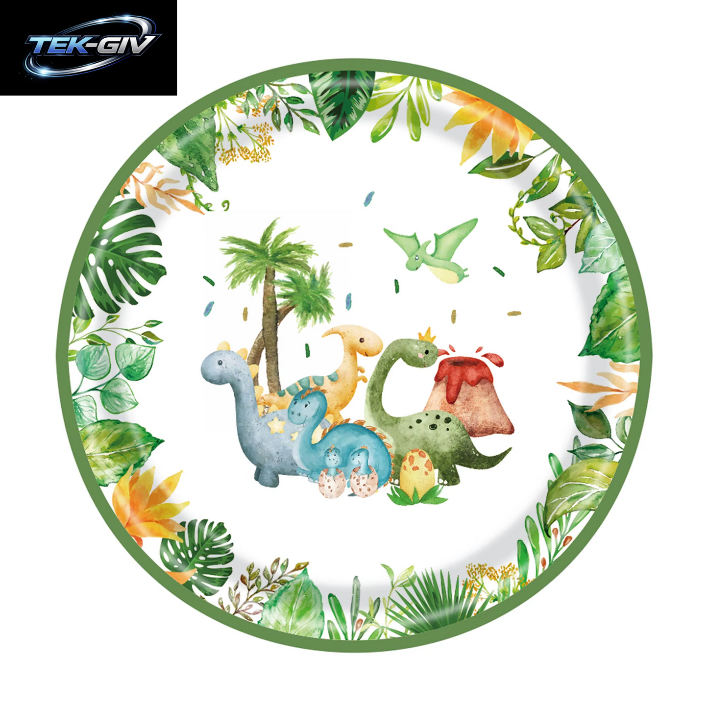 Dinosaurier Geburtstag Party Dekoration Papier Geschirr Set Tassen Teller Tischdecke Thema Luftballons Glücklich Hintergrund Liefert Für Kinder Jungen