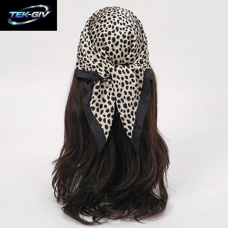 60 Farben Luxus-Schal Für Damen 70*70Cm Seidengefühl Quadratisches Haartuch Foulard Satin-Schal Großformatiges Kopftuch Hijab Taschentuch
