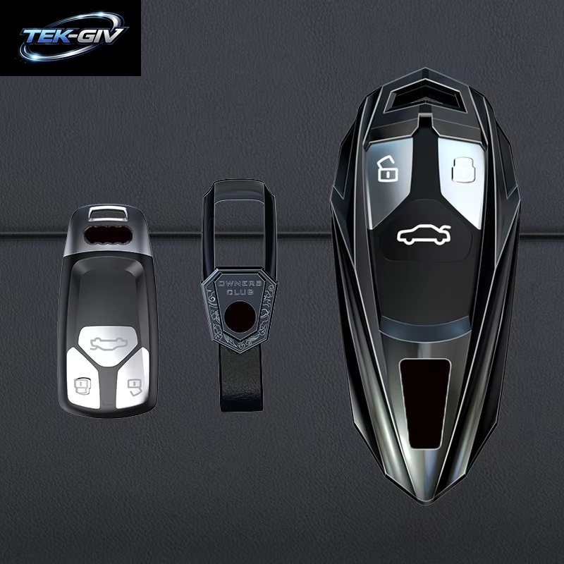 Mode Legierung Auto Schlüssel Fall Abdeckung Shell Fob Für Audi A1 A3 8P A4 B8 B9 A5 A6 C7 A7 A8 Q3 Q5 Q7 Q8 C8 D5 4M RS3 S4 S5 S7 TT E-Tron