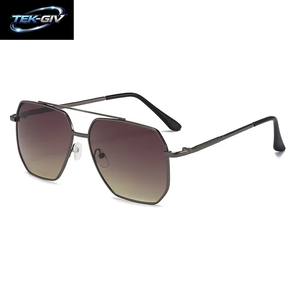 Herren Polarisierte Sonnenbrille Aluminium Magnesium Legierung Punk Sonnenbrille Doppels Trahl Quadratische Sonnenbrille Für Fahrer UV400 Brille