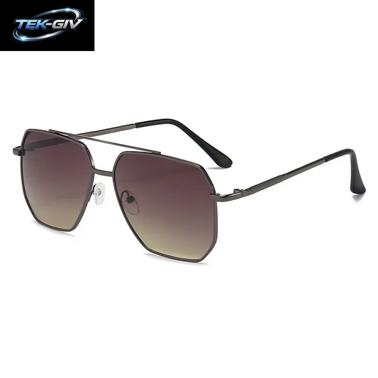 Herren Polarisierte Sonnenbrille Aluminium Magnesium Legierung Punk Sonnenbrille Doppels Trahl Quadratische Sonnenbrille Für Fahrer UV400 Brille