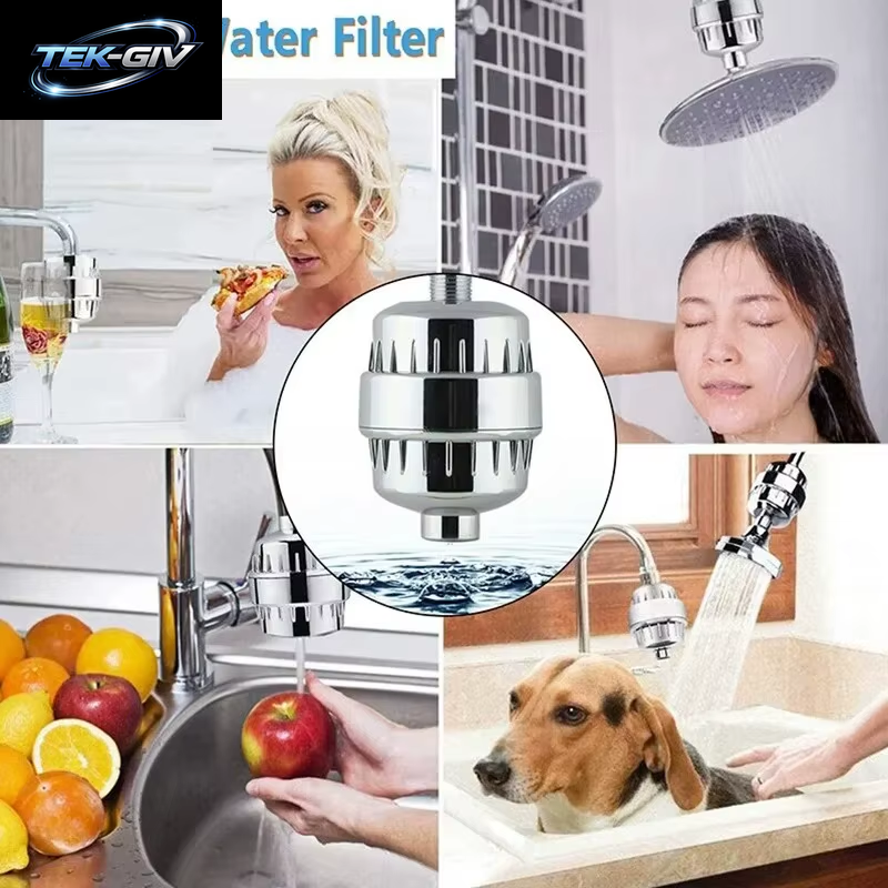 15–20 Stufen, Hoher Haushalt Zum Entfernen Von Chlorfluorid, Schwermetallen, Gefiltert, Erweicht Hartes Wasser Für Duschkopf-Reinigungsreiniger