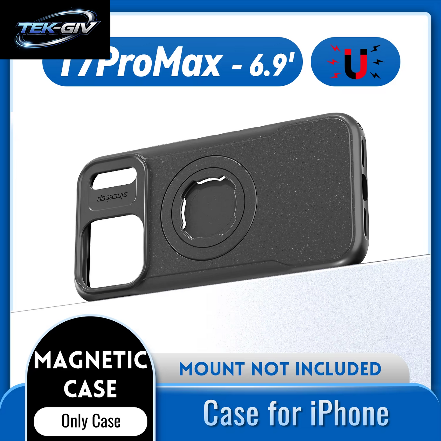 Magnetische, Stoßfeste Hülle Für Iphone 17, 16, 15, 14, Pro Max, Ladeabdeckung Mit Sperrdesign, Passend Für Quad-Stil-Motorräder/Fahrräder