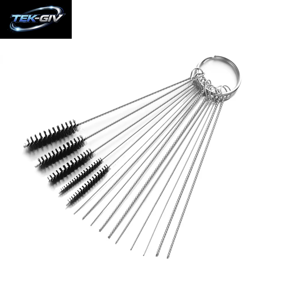Airbrush Reiniger Set Vergaser Carbon Dirt Jet Entfernen Reinigungsnadeln Bürsten Reinigungswerkzeuge Für Automobil Motorrad Schläuche