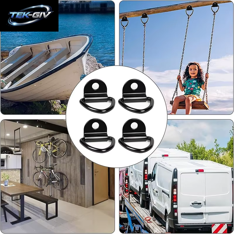 D Form Pull Haken Binden Anker Ring Für Eisen Edelstahl Fracht Binden Ring Für Auto Lkw Anhänger Boote